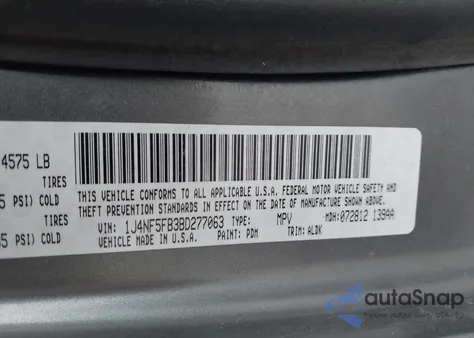 2011 Jeep Compass Limited from USA, damaged, VIN 1J4NF5FB3BD277063